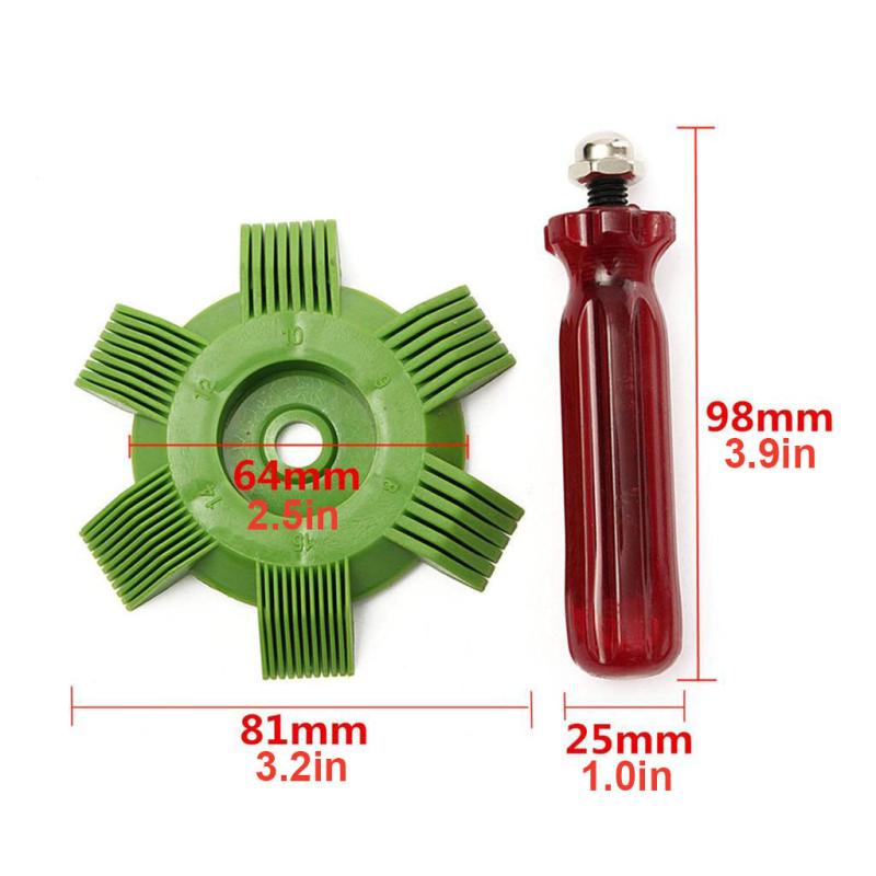 Car A C Radiator Condenser Fin Repair Comb Straightener Cleaning Tools