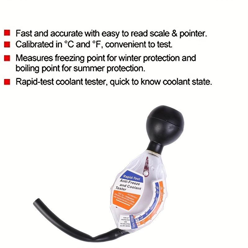Coolant Tester Rapid Test Anti Freeze Densitometer Automotive Antifreeze Tester