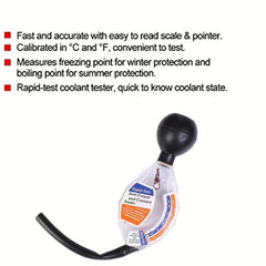 Coolant Tester Rapid Test Anti Freeze Densitometer Automotive Antifreeze Tester
