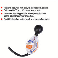 Coolant Tester Rapid Test Anti Freeze Densitometer Automotive Antifreeze Tester