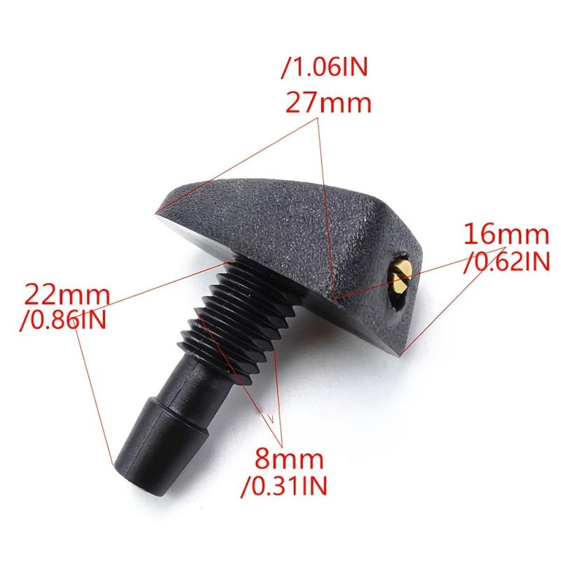 Universal Car Windshield Washer Sprinkler Head Wiper Fan Shaped Water Outlet