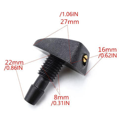 Universal Car Windshield Washer Sprinkler Head Wiper Fan Shaped Water Outlet