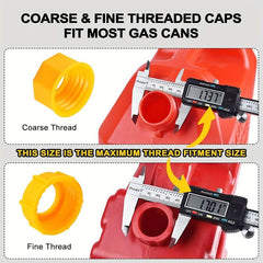 Gas Can Spout Nozzle for 3-37.85L Cans Durable Cap and Gasket