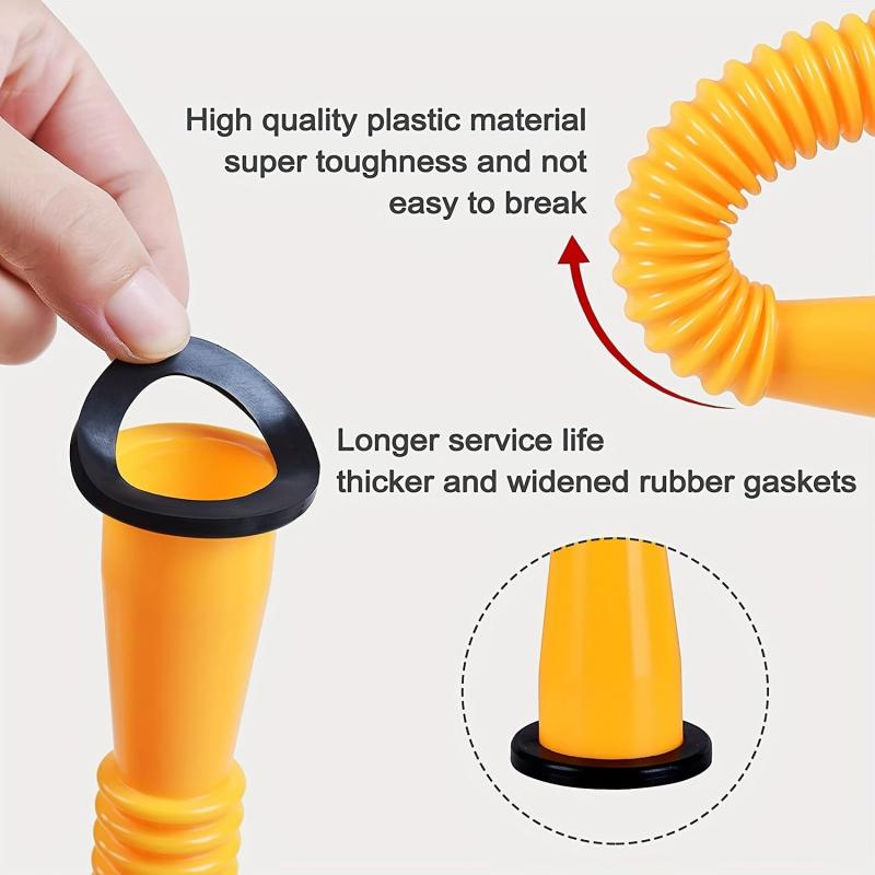 Gas Can Spout Nozzle for 3-37.85L Cans Durable Cap and Gasket