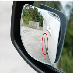 2pcs Adjustable HD Glass Blind Spot Mirrors for Parking Rear View Car Motorcycle