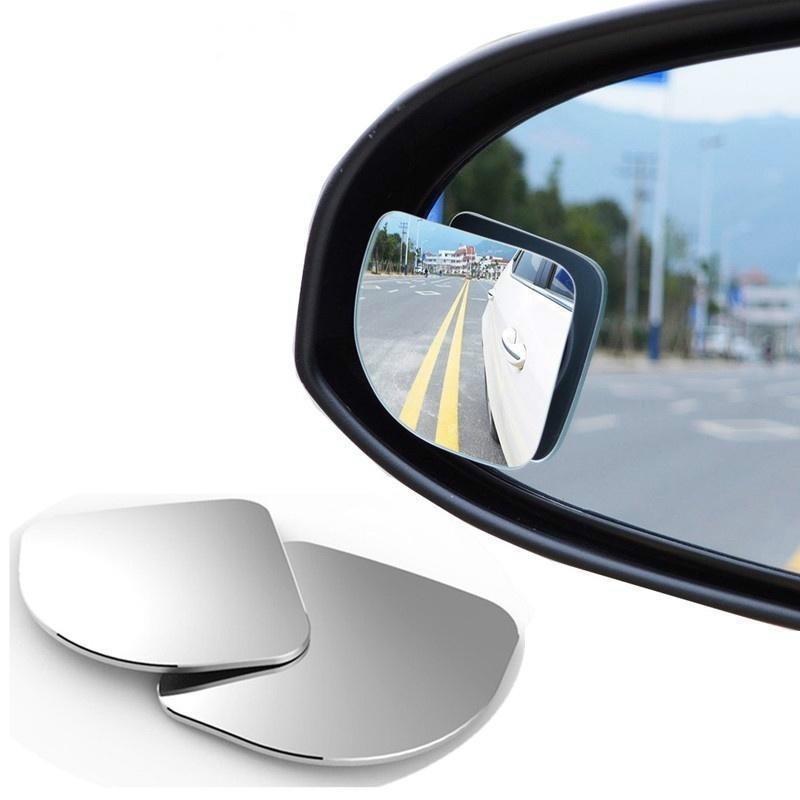 2pcs Adjustable HD Glass Blind Spot Mirrors for Parking Rear View Car Motorcycle