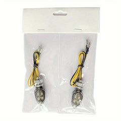 2pcs Mini Smoke Lens Turn Signal Indicator DIY Biking Lamps Light