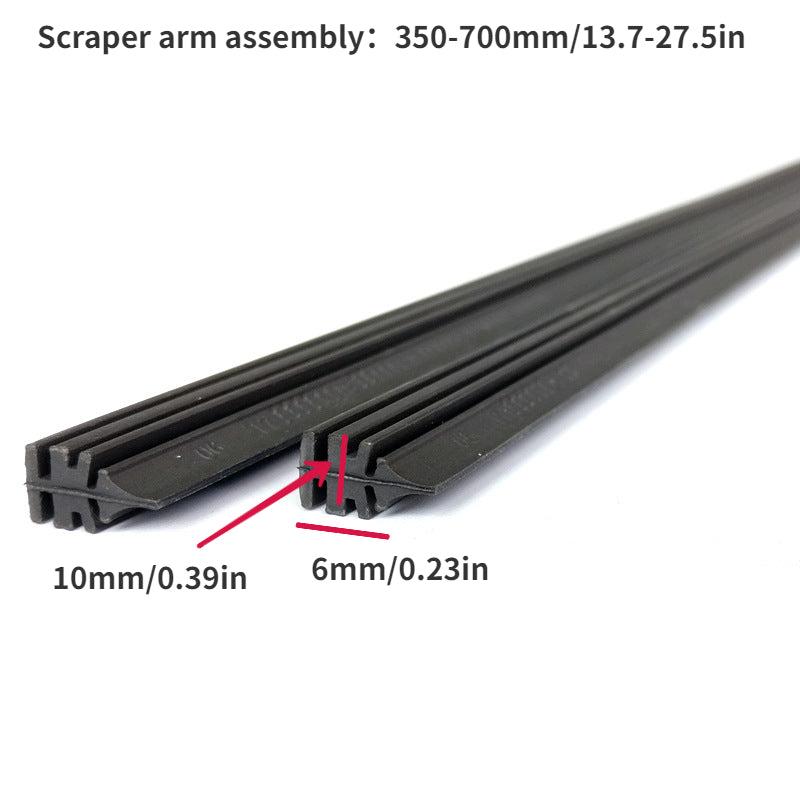 High Definition Silent Car Wipers - Dual A Level Rubber Strips