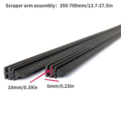 High Definition Silent Car Wipers - Dual A Level Rubber Strips