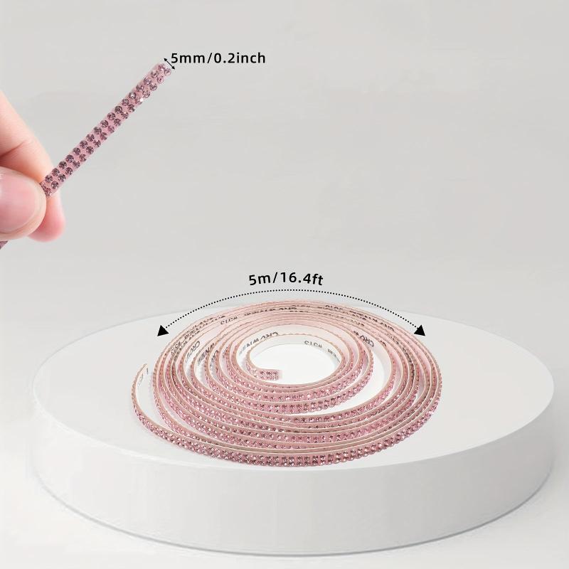 5M Crystal Back Strip DIY Self-adhesive Artificial Diamond Decorative Strip