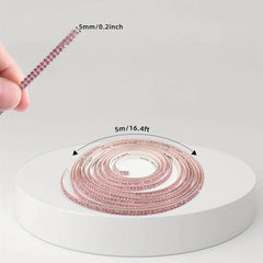 5M Crystal Back Strip DIY Self-adhesive Artificial Diamond Decorative Strip