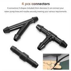 18pcs Car Wiper Spray Pipe Joint Windshield Washer Pipe Nozzle