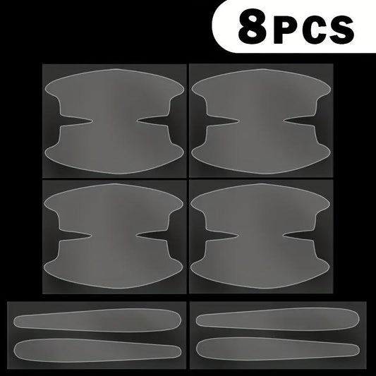 Invisible Scratch Resistant Stickers for Car Door Handles - Pack of 8