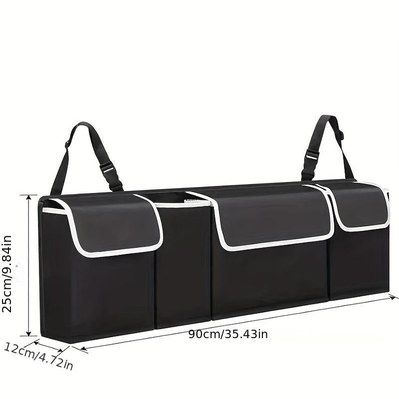 Adjustable Car Trunk Organizer Backseat Storage Bag High Capacity
