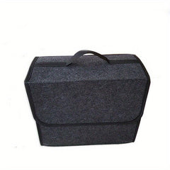 Woolen Felt Car Trunk Organizer Bag for Stowing Tidying Large Container