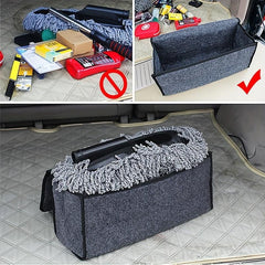 Woolen Felt Car Trunk Organizer Bag for Stowing Tidying Large Container