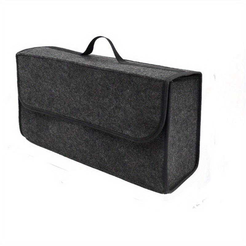 Woolen Felt Car Trunk Organizer Bag for Stowing Tidying Large Container