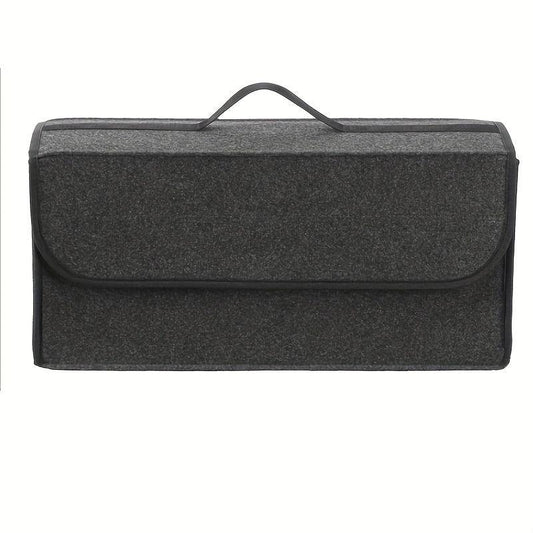 1pc Universal Car Storage Box Foldable Trunk Organizer Felt Cloth Case