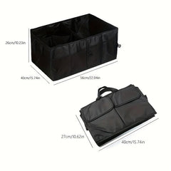 Car Folding Storage Bag Oxford Cloth Organizer Car Interior Grocery Box
