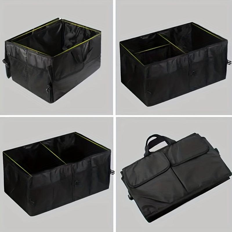 Car Folding Storage Bag Oxford Cloth Organizer Car Interior Grocery Box