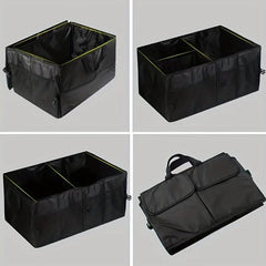Car Folding Storage Bag Oxford Cloth Organizer Car Interior Grocery Box