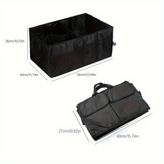 Car Folding Storage Bag Oxford Cloth Organizer Car Interior Grocery Box