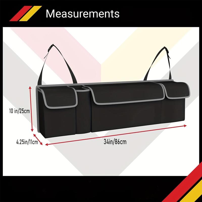 Car Trunk Organizer and Backseat Hanging Organizer