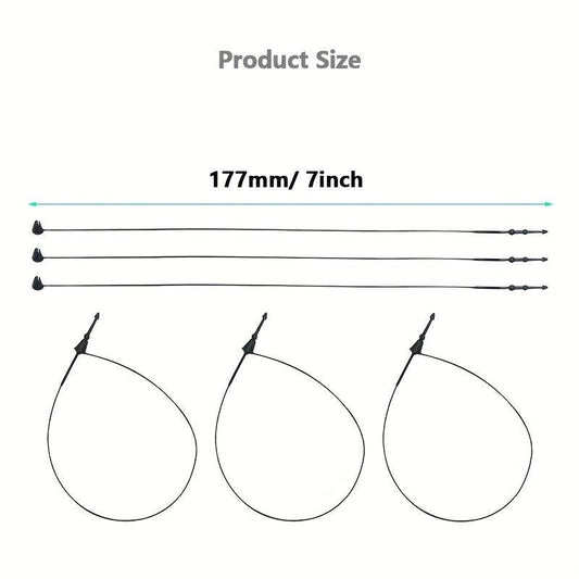 Plastic Fastener Hang Tag Clear Snap Lock Pin Security Loop for Retail Store