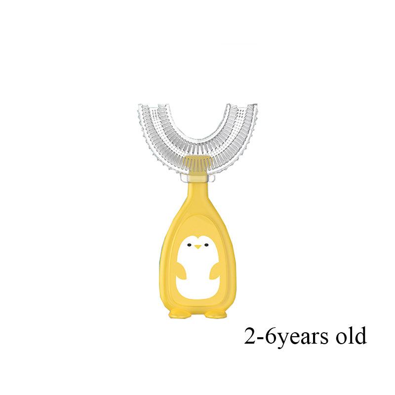 Kids U-Shaped Silicone Toothbrush - Oral Cleaning Care