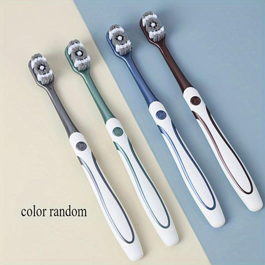 4pcs Adult Toothbrush Set Hard Bristle Lightweight and Portable