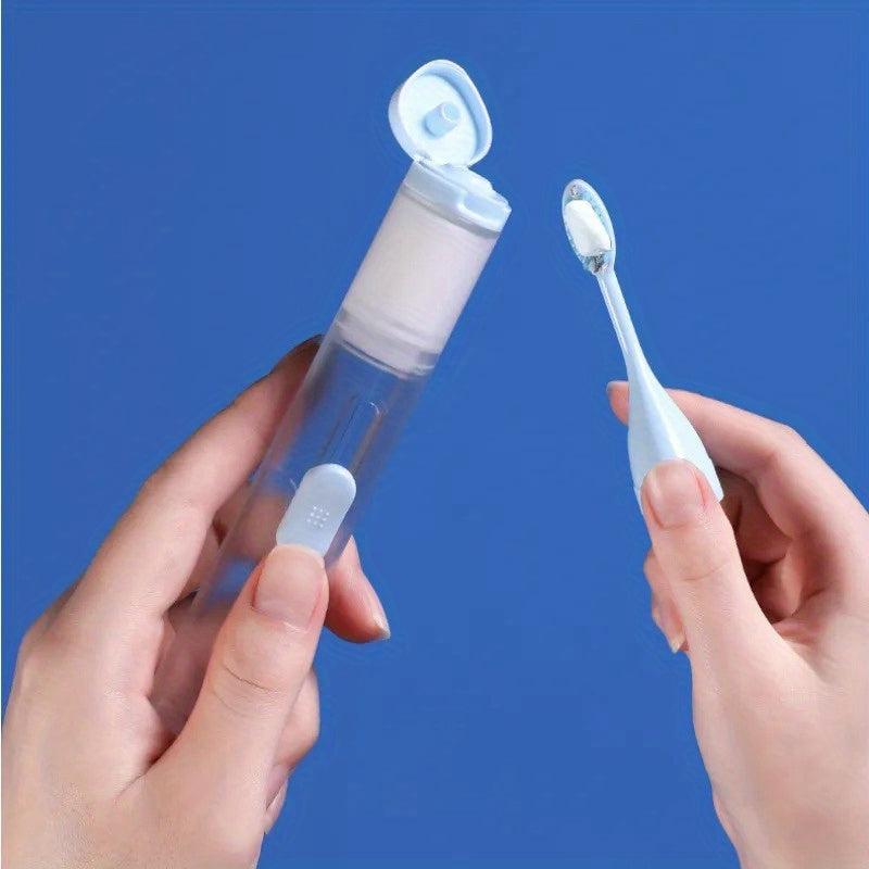 Portable Folding Toothbrush Travel Toothbrush Set Creative Tooth Clean Tools