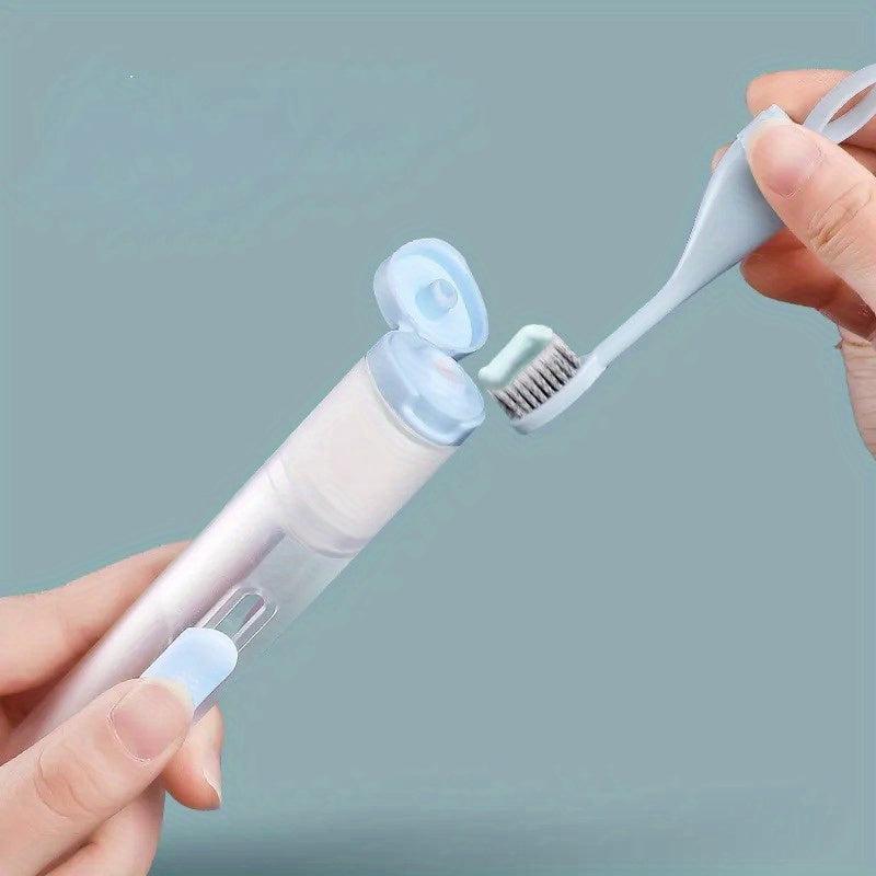 Portable Folding Toothbrush Travel Toothbrush Set Creative Tooth Clean Tools