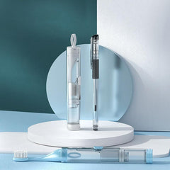 ETRAVEL Portable Folding Toothbrush Set Orthodontic Soft Hair Toothpaste Oral