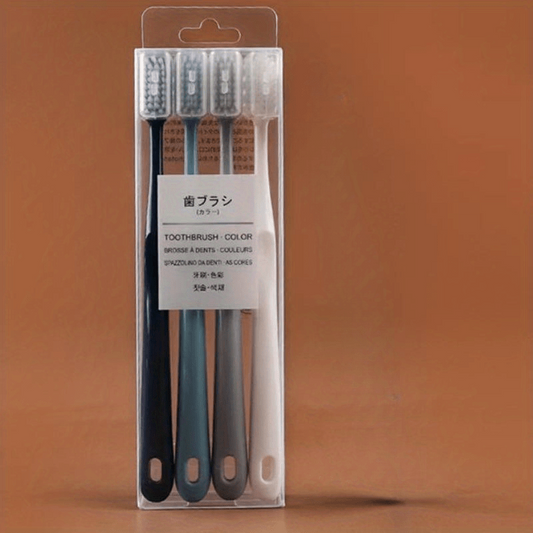 4pcs Soft Toothbrushes for Sensitive Teeth