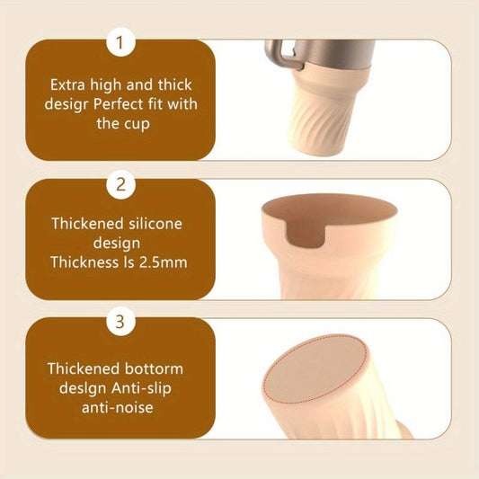 Non Slip Silicone Cup Boot For 40Oz Tumbler Cup Bottom Sleeve Tumbler Accessory