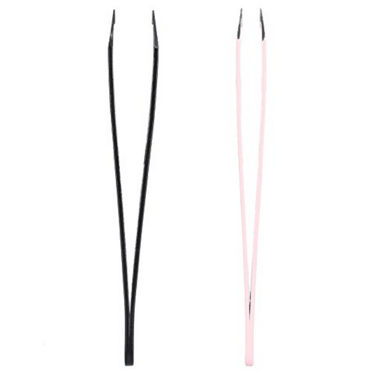 Stainless Steel Eyebrow Tweezers for Hair Removal and Shaping
