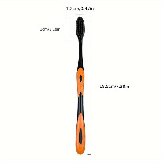 5pcs Portable Toothbrushes Wide Brush Head Fine Silk Mouth Clean