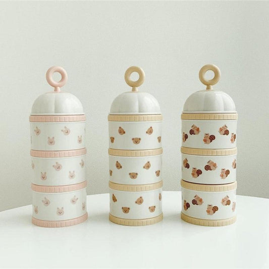 Little Bear Olive Tulip Portable Storage Box