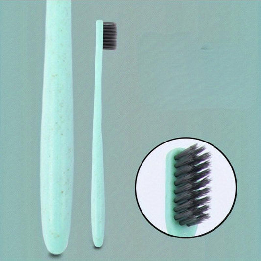 Wheat Straw Toothbrush Soft Bristle Bamboo Charcoal Adult Toothbrush