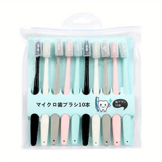 10pcs Ice Cream Toothbrush Soft Hair Adult Soft Toothbrush
