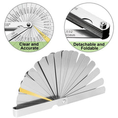 Stainless Steel 32 Piece Combination Feeler Gauge Inch Electronic Instrument
