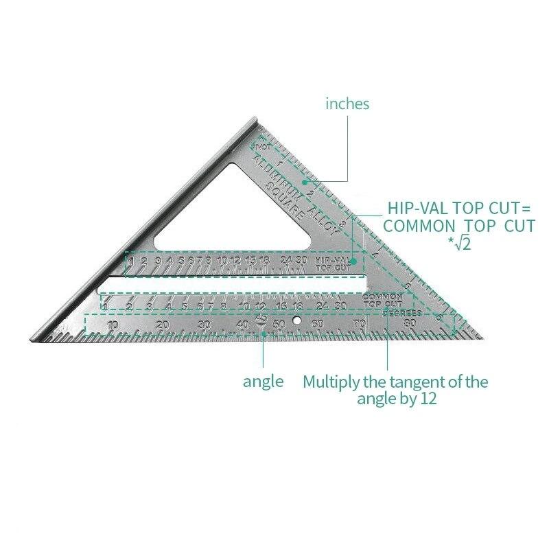 Aluminum Speed Protractor Miter Saw Guide Rail SetSquare