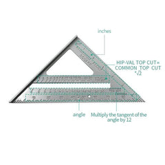 Aluminum Speed Protractor Miter Saw Guide Rail SetSquare