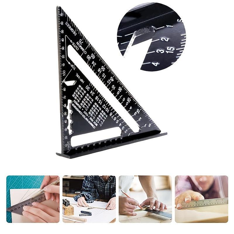 Aluminum Alloy Triangle Ruler Speed Square Measuring Tape for Construction Tools