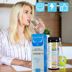 Water Testing Kit 125 Pieces 16 in 1 Well Drinking Water Test TESPERT Strips