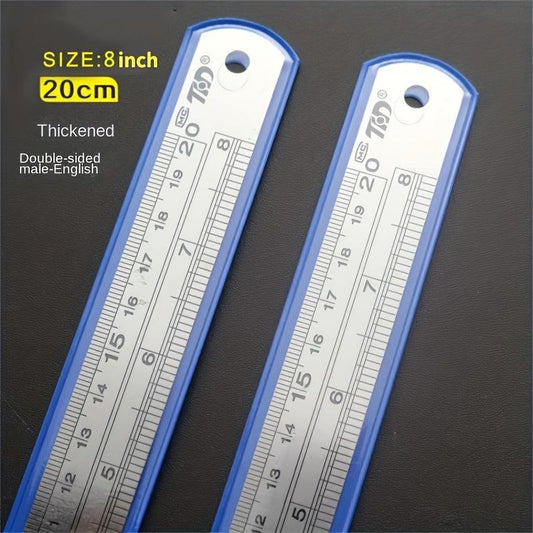 Stainless Steel Ruler 8 12 50 Double Sided Thickened Steel Ruler