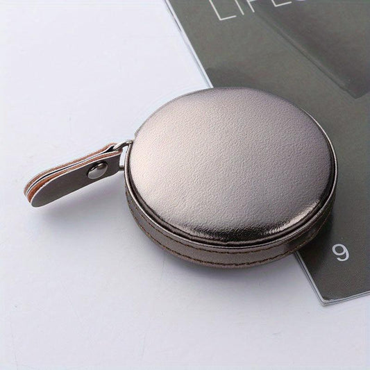 Stylish Mini Tape Measure: PU Leather, Ideal for Home Measuring & Sewing