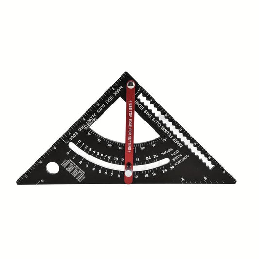 Adjustable Triangle Ruler Aluminum Alloy Carpenter Square Layout Tool