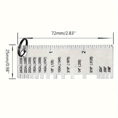 1pc Welding Inspection Ruler Thickness Gauge