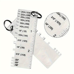 1pc Welding Inspection Ruler Thickness Gauge